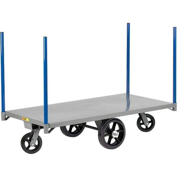 Little Giant - 3,000 Lb Capacity Steel Pipe Stake Truck - Steel Deck, 30" OAW, 48" Platform Length - Top Tool & Supply