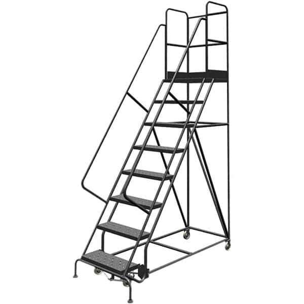 TRI-ARC - Rolling & Wall Mounted Ladders & Platforms Type: Rolling Warehouse Ladder Style: Rolling Platform Ladder - Top Tool & Supply