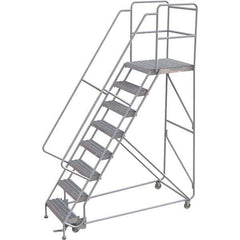 TRI-ARC - Rolling & Wall Mounted Ladders & Platforms Type: Rolling Warehouse Ladder Style: Rolling Safety Ladder - Top Tool & Supply