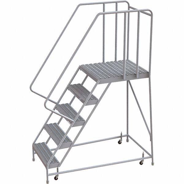 TRI-ARC - Rolling & Wall Mounted Ladders & Platforms Type: Rolling Warehouse Ladder Style: Rolling Safety Ladder - Top Tool & Supply