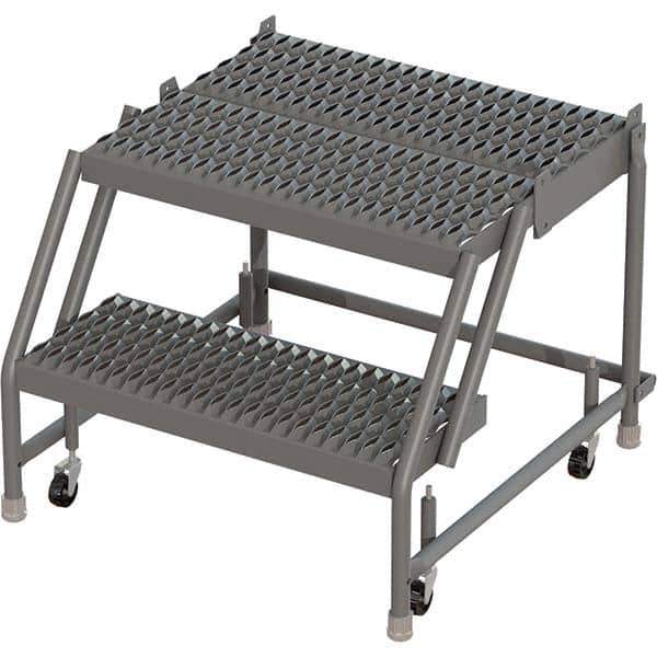 TRI-ARC - Rolling & Wall Mounted Ladders & Platforms Type: Rolling Warehouse Ladder Style: Rolling Platform Ladder - Top Tool & Supply