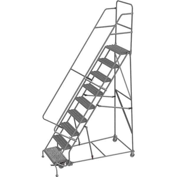 TRI-ARC - Rolling & Wall Mounted Ladders & Platforms Type: Rolling Warehouse Ladder Style: Rolling Platform Ladder - Top Tool & Supply