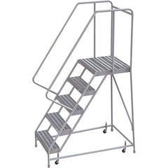 TRI-ARC - Rolling & Wall Mounted Ladders & Platforms Type: Rolling Warehouse Ladder Style: Rolling Safety Ladder - Top Tool & Supply