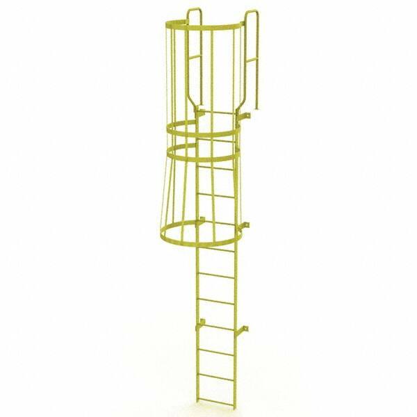 TRI-ARC - Rolling & Wall Mounted Ladders & Platforms Type: Fixed Ladder Style: Safety Cage - Top Tool & Supply