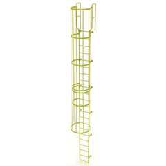 TRI-ARC - Rolling & Wall Mounted Ladders & Platforms Type: Fixed Ladder Style: Safety Cage - Top Tool & Supply