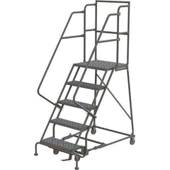 TRI-ARC - Rolling & Wall Mounted Ladders & Platforms Type: Rolling Warehouse Ladder Style: Rolling Platform Ladder - Top Tool & Supply