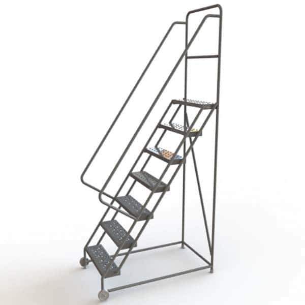 TRI-ARC - Rolling & Wall Mounted Ladders & Platforms Type: TiltNRoll Rolling Ladder Style: Tilt & Roll Safety Ladder - Top Tool & Supply