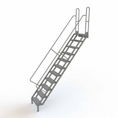 TRI-ARC - Rolling & Wall Mounted Ladders & Platforms Type: Stairway Slope Ladder Style: Stair Unit - Top Tool & Supply