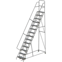 TRI-ARC - Rolling & Wall Mounted Ladders & Platforms Type: Rolling Warehouse Ladder Style: Rolling Platform Ladder - Top Tool & Supply