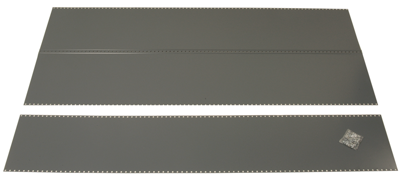 36 x 24 x 85'' - Steel Panel Kit for UltraCap Shelving Add-On Unit (Gray) - Top Tool & Supply