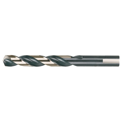 5/16 RHS / RHC HSS 135 Degree Split Point Heavy Duty Jobber Length Drill - Black & Gold - Exact Industrial Supply