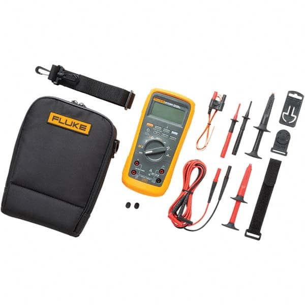 Fluke - Multimeters Multimeter Type: Digital; Digital Clamp Measures: Voltage; Resistance; Frequency; Capacitance; Diode Test; Continuity; Temperature - Top Tool & Supply