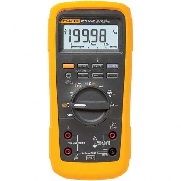 Fluke - Multimeters Multimeter Type: Digital Measures: Capacitance; Current; Frequency; Resistance; Temperature; Voltage - Top Tool & Supply