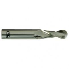 1/4" Dia. - 2-1/2" OAL - Carbide - Ball End HP End Mill-2 FL - Top Tool & Supply