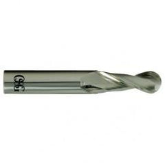 3/16" Dia. - 2" OAL - Carbide - Ball End HP End Mill-2 FL - Top Tool & Supply