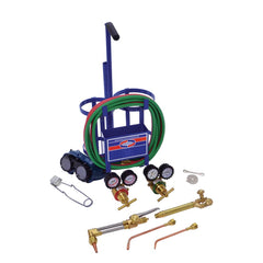 Made in USA - Oxygen/Acetylene Torch Kits; Type: Oxyacetylene; Hydrogen; MAP//Pro; Propane; Natural Gas ; Maximum Cutting: 2 (Inch); Welding Capacity: 1-1/4 (Inch); Maximum Heating Capacity: 5600?F ; Contents: Welding Handle WH550; Cutting Attachment CA5 - Exact Industrial Supply