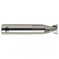 1/4 Dia. x 2-1/2 Overall Length 2-Flute Square End Solid Carbide SE End Mill-Round Shank-Center Cutting-Uncoated - Top Tool & Supply