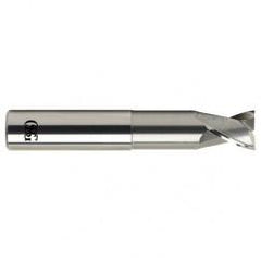 1/2 Dia. x 4 Overall Length 2-Flute .030 C/R Solid Carbide SE End Mill-Round Shank-Center Cutting-Uncoated - Top Tool & Supply