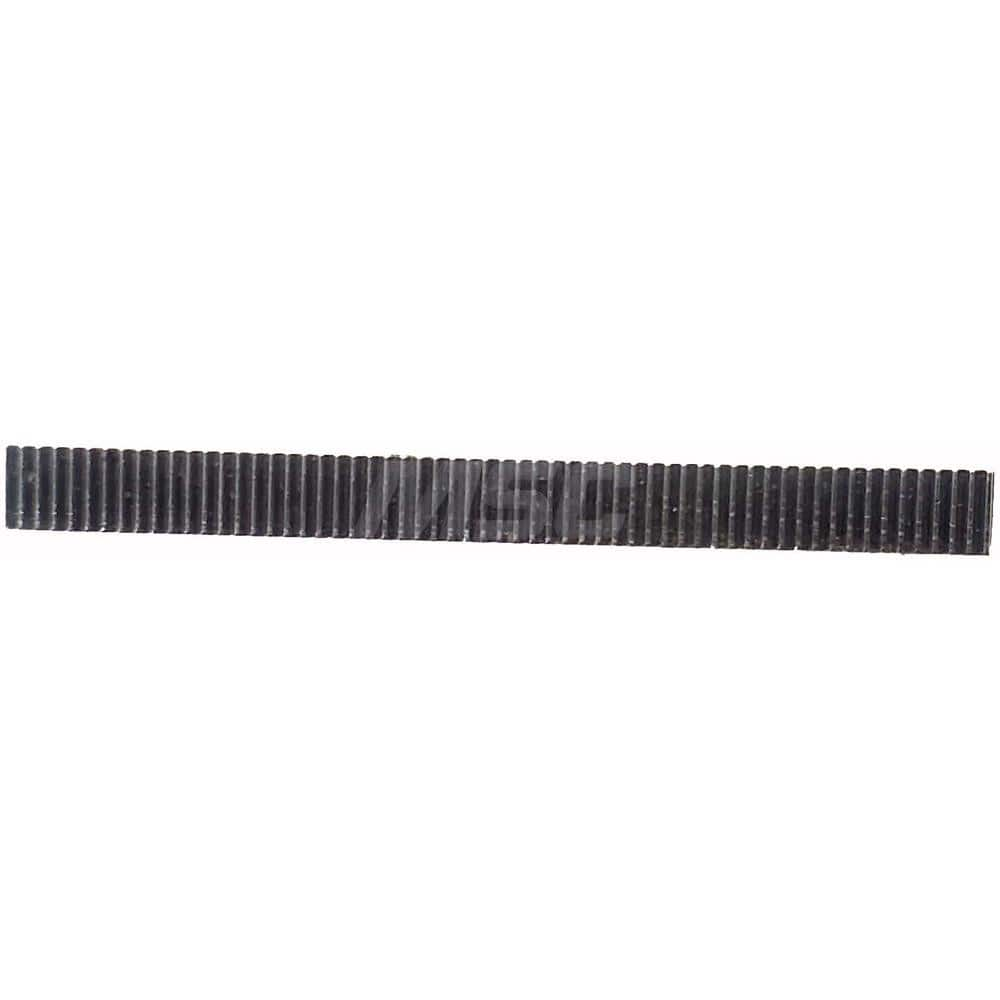 3/16″ Face Width 4' Long 416 Stainless Steel Gear Rack 72 Pitch, 20° Pressure Angle, Square