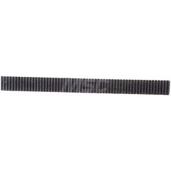 5/8″ Face Width 1' Long 303/316 Stainless Steel Gear Rack 20 Pitch, 20° Pressure Angle, Square