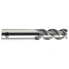 3/4 Dia. x 4 Overall Length 3-Flute .090 C/R Solid Carbide SE End Mill-Round Shank-Center Cutting-Uncoated - Top Tool & Supply