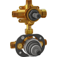 Tub & Shower Faucets; Type: Shower Diverter Rough-In Valve; Style: Flash; Design: In-line; Material: Brass; Handle Type: No Handle; Handle Material: Brass; Finish/Coating: None; Mounting Centers: Single Hole; Minimum Order Quantity: Brass; Material: Brass