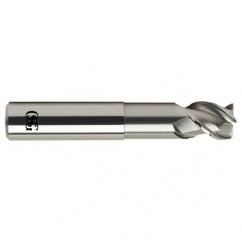 5/8 Dia. x 6 Overall Length 3-Flute .060 C/R Solid Carbide SE End Mill-Round Shank-Center Cutting-Uncoated - Top Tool & Supply