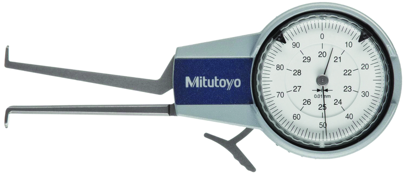 10 - 30mm Measuring Range (0.01mm Grad.) - Dial Caliper Gage - #209-303 - Top Tool & Supply