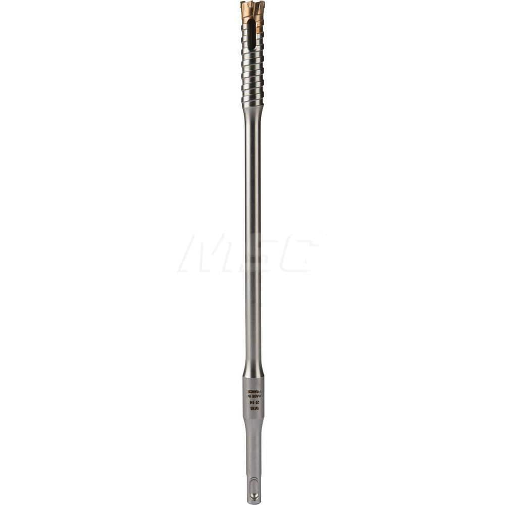 Rebar Cutter Drill Bits; Drill Bit Size (Inch): 0.5625 in; Overall Length (Inch): 12.00; Shank Diameter (Inch): 1.0000; Flute Length (Inch): 0.125 in; Shank Type: SDS-Plus Shank; Drill Bit Material: Polycrystalline Diamond (PCD); Alloy Steel; Drill Bit Si