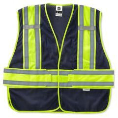 8240HL-NC XL/2XL NAVY 2-TONE VEST - Top Tool & Supply