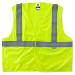 8255HL L/XL LIME TREATED POLY VEST - Top Tool & Supply