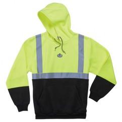 8293 S LIM/BLK HOODED SWEATSHIRT - Top Tool & Supply