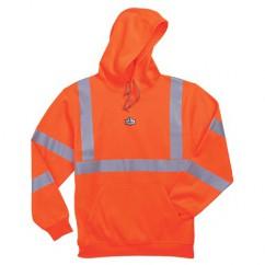 8393 M ORANGE HOODED SWEATSHIRT - Top Tool & Supply