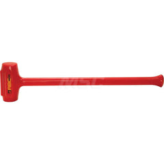 9 lb Polyurethane Dead Blow Hammer, Non-Sparking, Non-Marring 2-3/4 ™ Face Diam, 7″ Head Length, 30 ™ OAL, 26″ Steel Reinforced Polyurethane Handle, Double Faced 2-3/4″ Face Diam, 7″ Head Length, 30″ OAL, 26″ Steel-Reinforced Polyurethane Handle