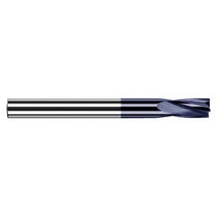 0.0394″ Cutter Diameter × 0.1560″ (5/32″) Flute Length Carbide Flat Bottom Counterbore, 4 Flutes, AlTiN Coated - Exact Industrial Supply