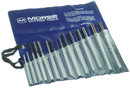 14 Piece-Range Metric Over / Under 4-12mm-HSS-Bright Straight Shank/Straight Flute-Plastic Pouch Chucking Reamers - Top Tool & Supply