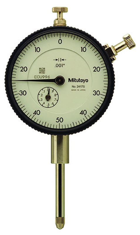 1" Total Range - 0-50-0 Dial Reading - AGD 2 Dial Indicator - Top Tool & Supply