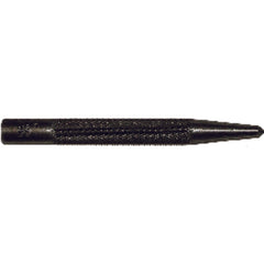 Mayhew Center Punch - 1/4″ Hex × 4″ Overall Length - Top Tool & Supply