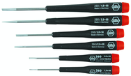 6 Piece - Precision Slotted Screwdriver Set - #26090 - 1.5 - 4.0mm - Top Tool & Supply