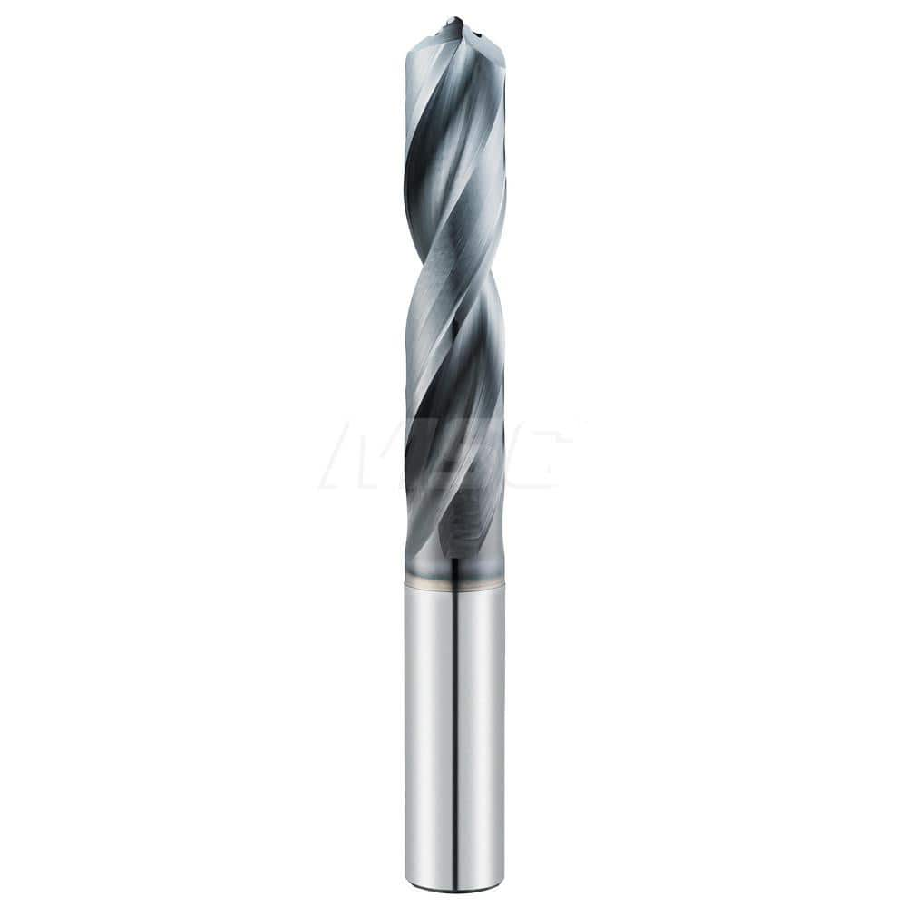 Screw Machine Length Drill Bit: 0.2087″ Dia, 135 °, Solid Carbide Ti-NAMITE-A Finish, Right Hand Cut, Spiral Flute, Straight-Cylindrical Shank, Series 143M