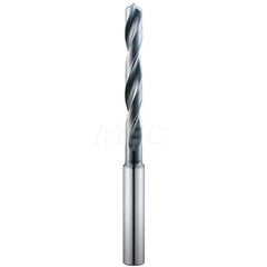 Jobber Length Drill Bit: 0.2756″ Dia, 135 °, Solid Carbide Ti-NAMITE-A Finish, 3.5827″ OAL, Right Hand Cut, Spiral Flute, Straight-Cylindrical Shank, Series 143M