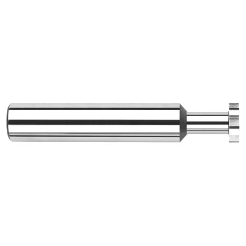 0.5000″ (1/2″) Cutter Diameter × 0.0300″ Width × 0.7500″ (3/4″) Neck Length Carbide Square Standard Keyseat Cutter, 8 Flutes - Exact Industrial Supply