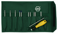 12 Piece - System 4 ESD Safe Drive-Loc Interchangeable Set - #26985 - Slotted 1.5 - 4.0 and Phillips #000 - 1 and Torx® T1-T15 - Canvas Pouch - Top Tool & Supply