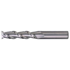 ‎1/2″ × 1/2″ × 3-1/8″ × 6″ RHS / RHC Solid Carbide 2-Flute Square End High-Performance End Mill for Aluminum - TiCN - Exact Industrial Supply