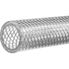 Value Collection - 1" ID x 1-1/4" OD, 25' Long, PVC Reinforced (3A) Tube - Clear, 120 Max psi, -50 to 150°F - Top Tool & Supply