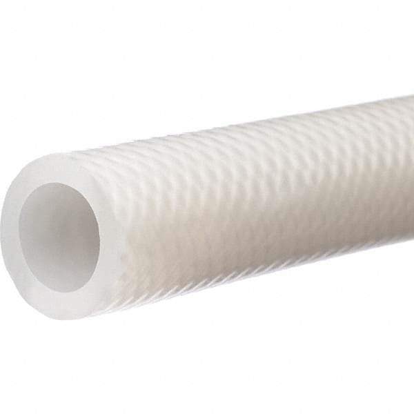 Value Collection - 1/4" ID x 1/2" OD, 5' Long, Silicone Reinforced (3A) Tube - Clear, 145 Max psi, -100 to 440°F - Top Tool & Supply