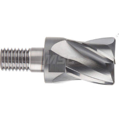 YG-1 - Corner Radius & Corner Chamfer End Mill Heads; Mill Diameter (Inch): 3/8 ; Mill Diameter (Decimal Inch): 0.3750 ; End Type: Corner Radius ; Corner Radius (Decimal Inch): 0.0200 ; Number of Flutes: 4 ; Material: Carbide - Exact Industrial Supply