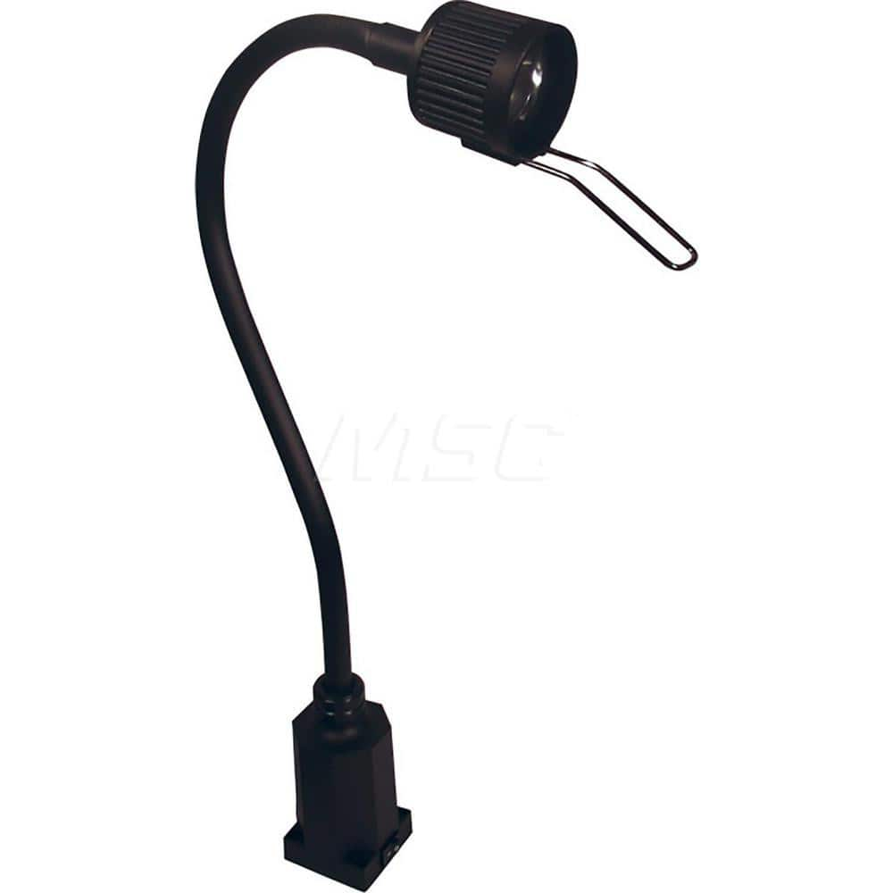 Sunnex Lighting - Task Lights; Fixture Type: General Purpose ; Color: Black ; Lamp Type: Halogen ; Mounting Type: Base Mount ; Adjustable Arm Type: Gooseneck ; Arm Length (mm): 500 - Exact Industrial Supply