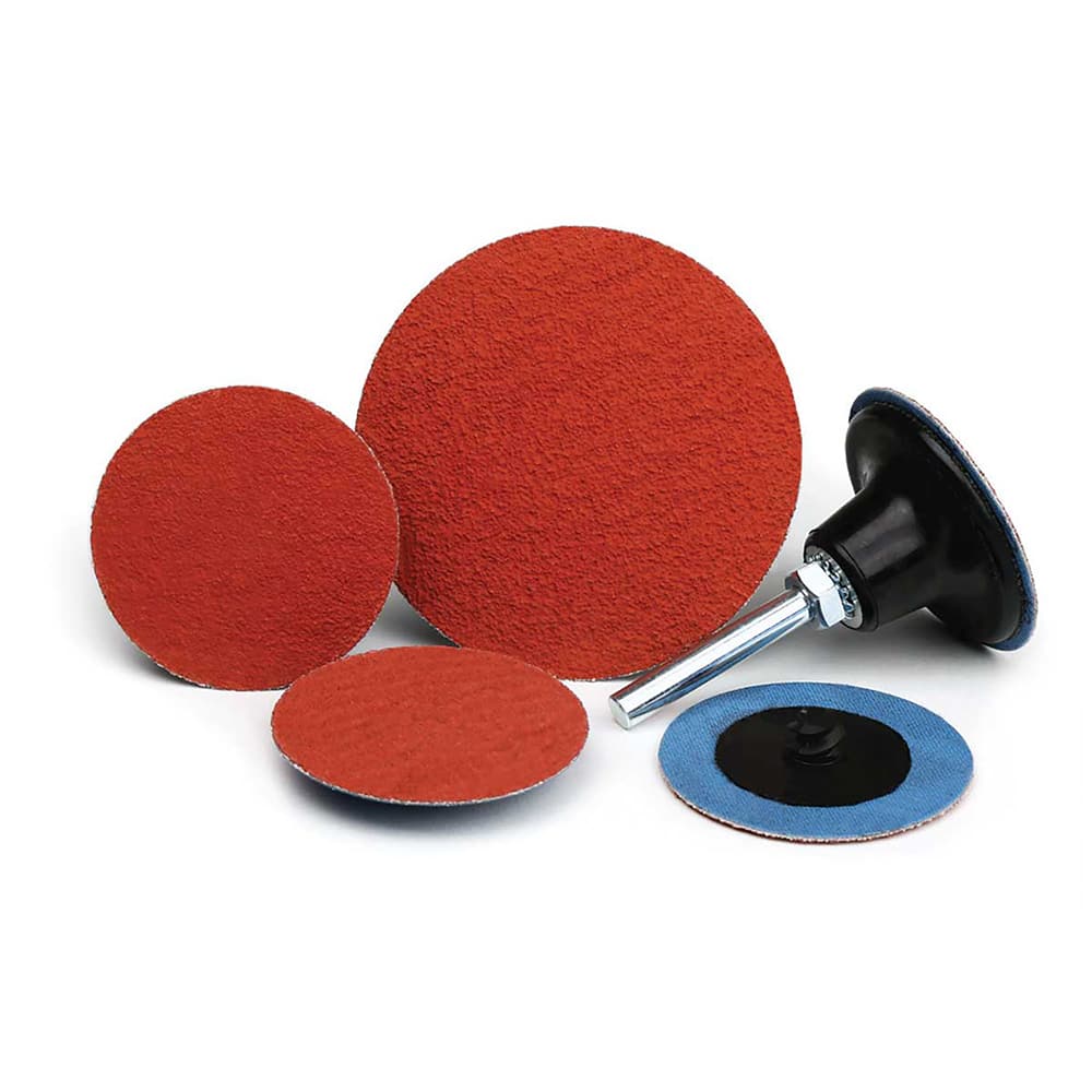 Superior Abrasives - Quick Change Discs; Disc Diameter (Inch): 2 ; Attaching System: Type R ; Abrasive Type: Coated ; Abrasive Material: Ceramic ; Grit: 60 ; Backing Material: Polyester - Exact Industrial Supply