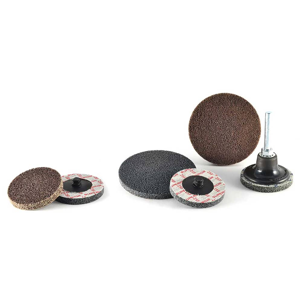 Superior Abrasives - Quick Change Discs; Disc Diameter (Inch): 2 ; Attaching System: Type R ; Abrasive Type: Non-Woven ; Abrasive Material: Aluminum Oxide ; Grade: Coarse ; Backing Material: Cloth - Exact Industrial Supply